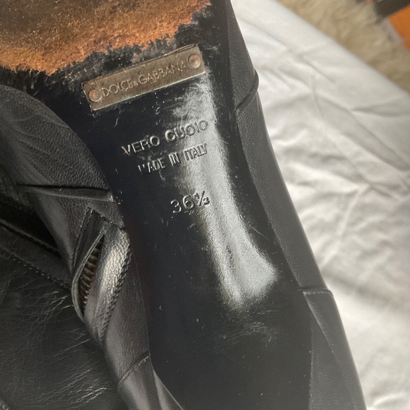 Dolce & Gabbana pointed toe high heeled bootie size 36.5 - Picture 6 of 14